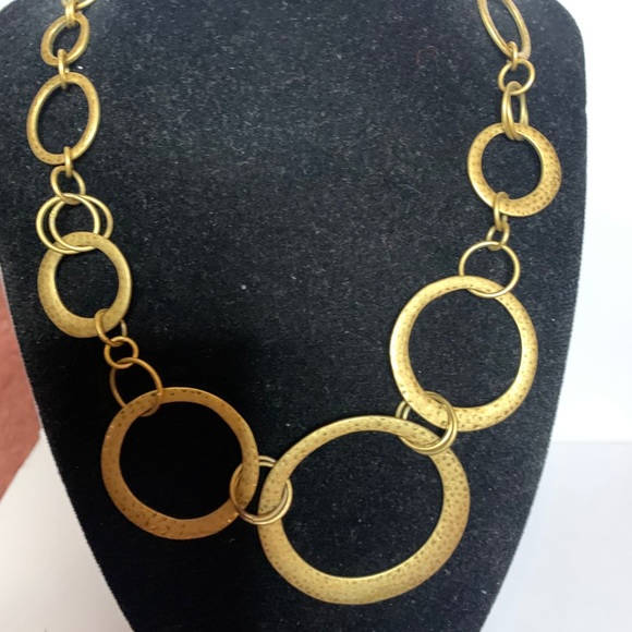 Lauren Ralph Lauren Gold Tone Link Necklace - Picture 3 of 3